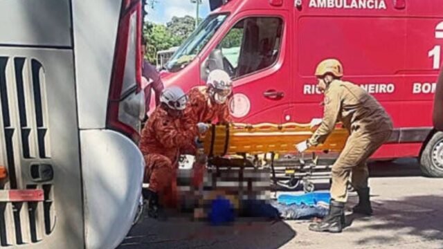 idosa atropelada em Resende